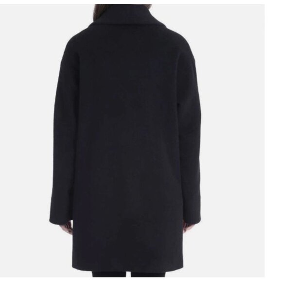 Derek Lam 10 Crosby 2 Button Wool Alpaca Relaxed Coat New Women's Black Size L - Picture 11 of 15